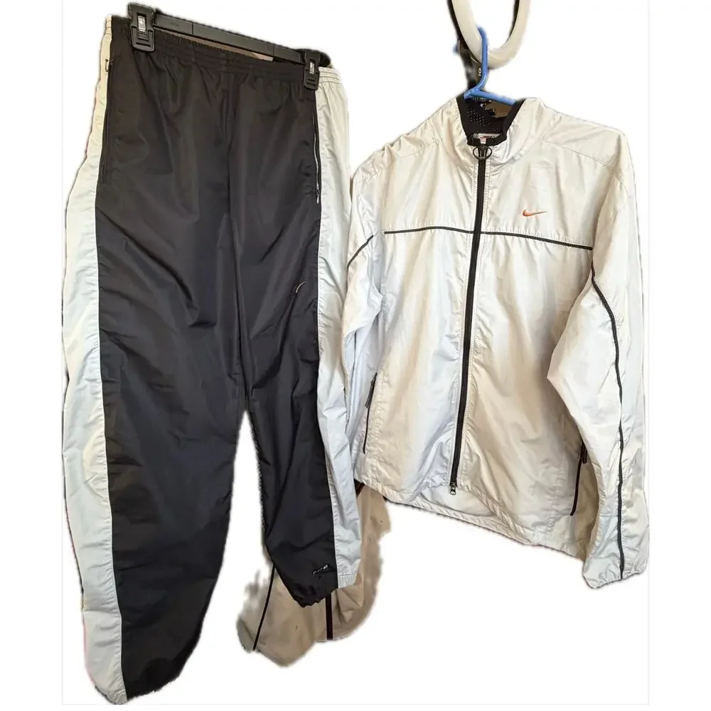 Vintage Nike Windbreaker Tracksuit Size Large‎ Rare Early 2000s Style Streetwear